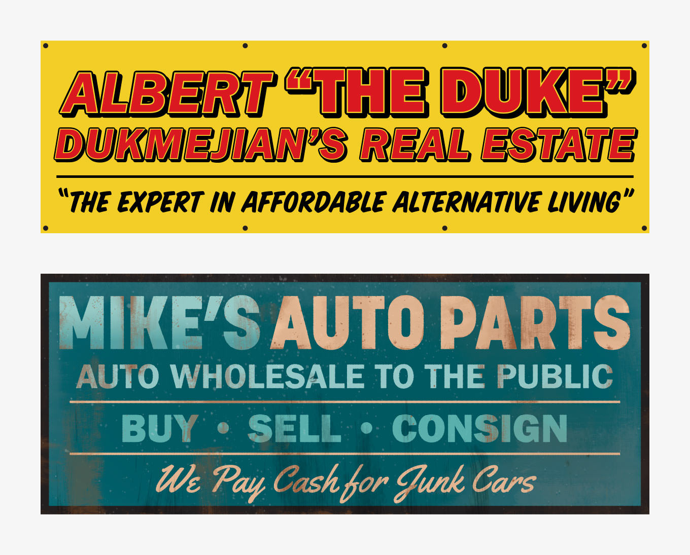 GF Season 3 Car Lot Banners