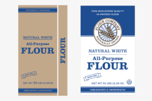 flour sack packagin
